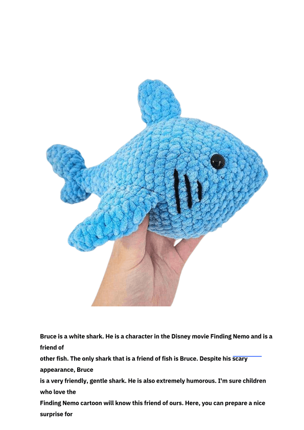 Shark Amigurumi Crochet Pattern