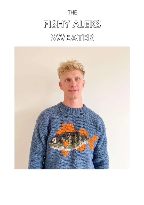 Fishy Crochet Sweater Crochet Pattern