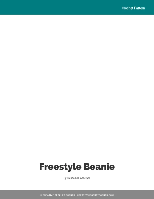 Freestyle-Beanie Crochet Pattern
