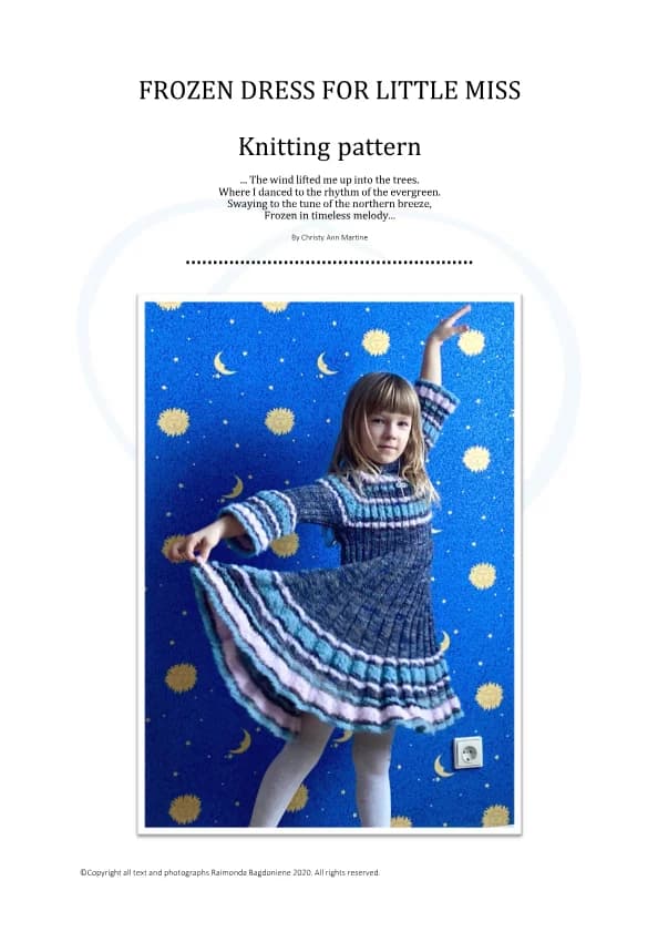 Frozen dress for little miss Crochet Pattern