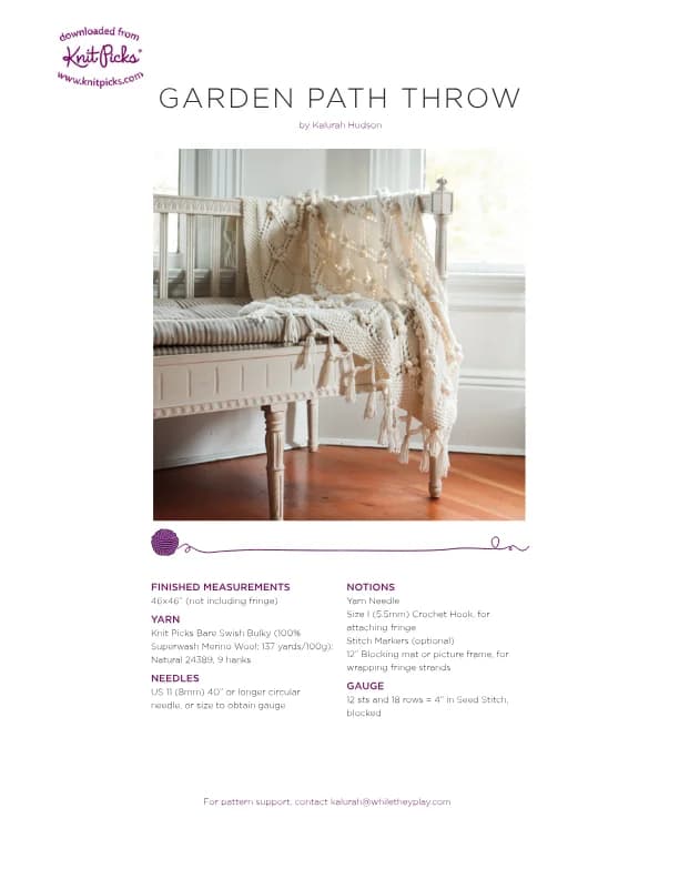 Garden Path Crochet Pattern