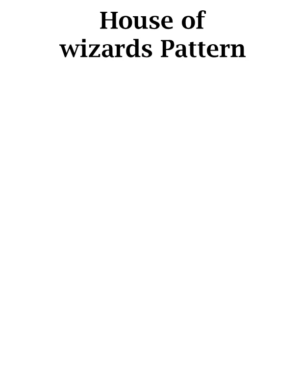 House of wizards reduced Crochet Pattern