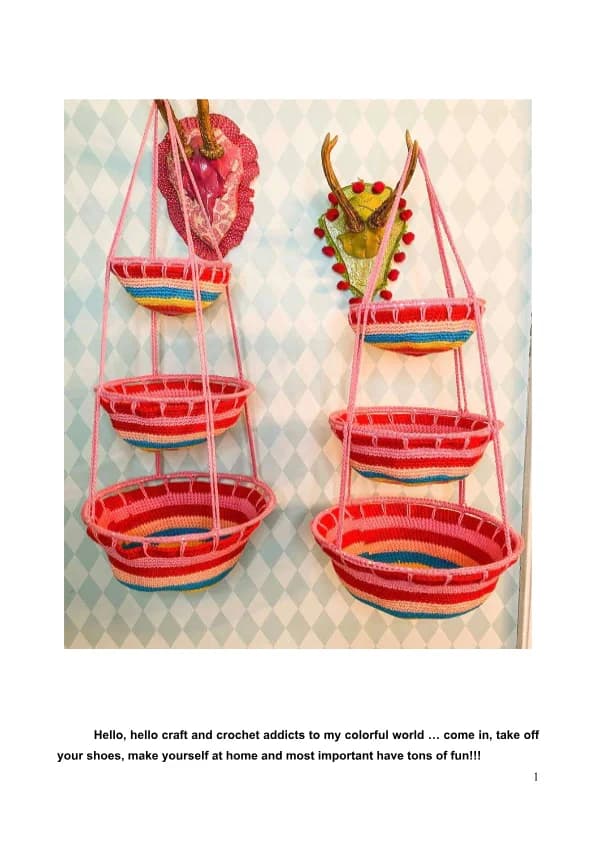 Kitchen Hanging Wall Crochet Pattern