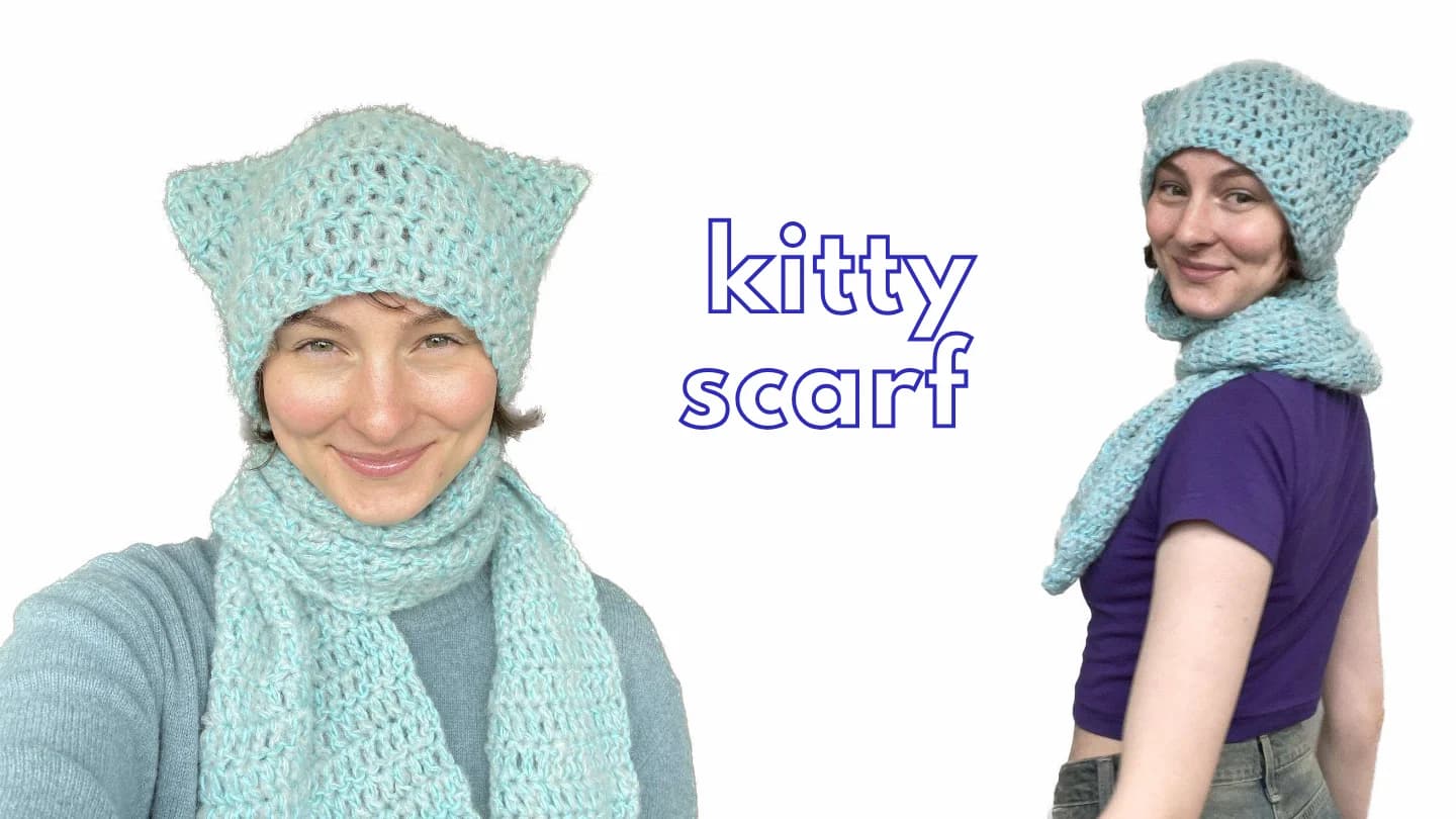 Kitty Scarf Crochet Pattern