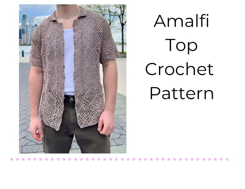 Men top Crochet Pattern