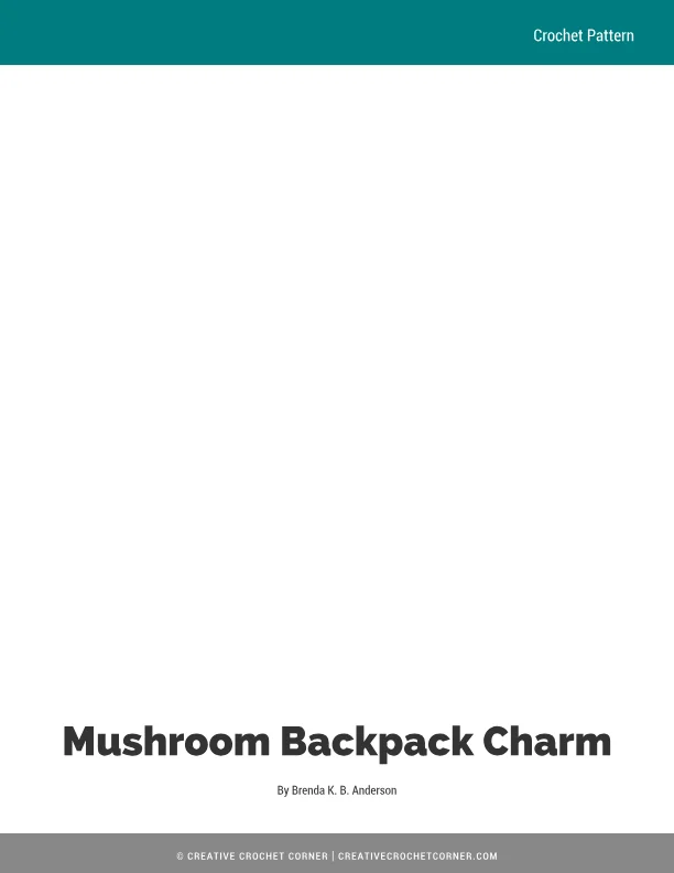 Mushroom-Backpack-Charm Crochet Pattern