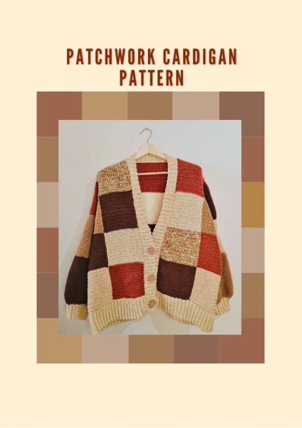 Patchwork Cardigan Crochet Pattern