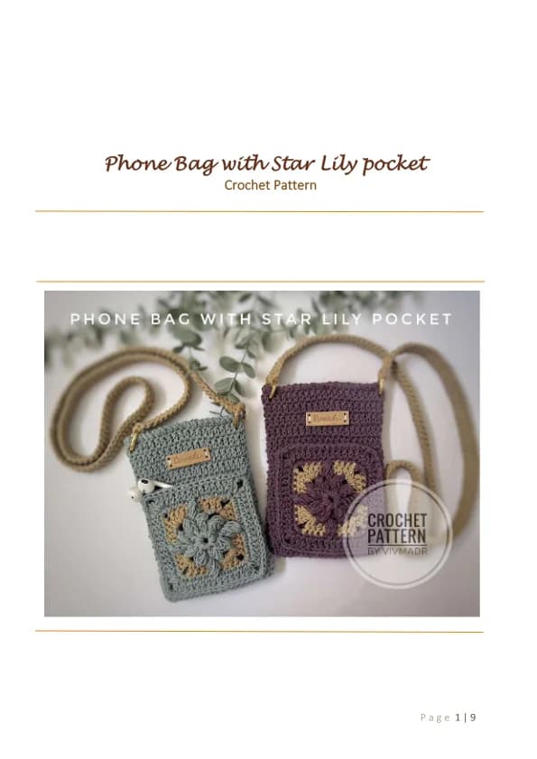 Phone bag 2 Crochet Pattern