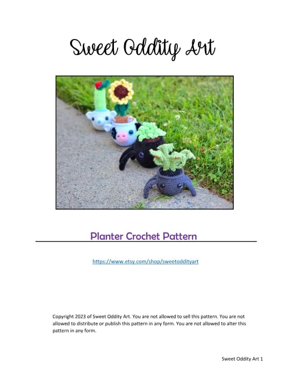 Planter Crochet Pattern
