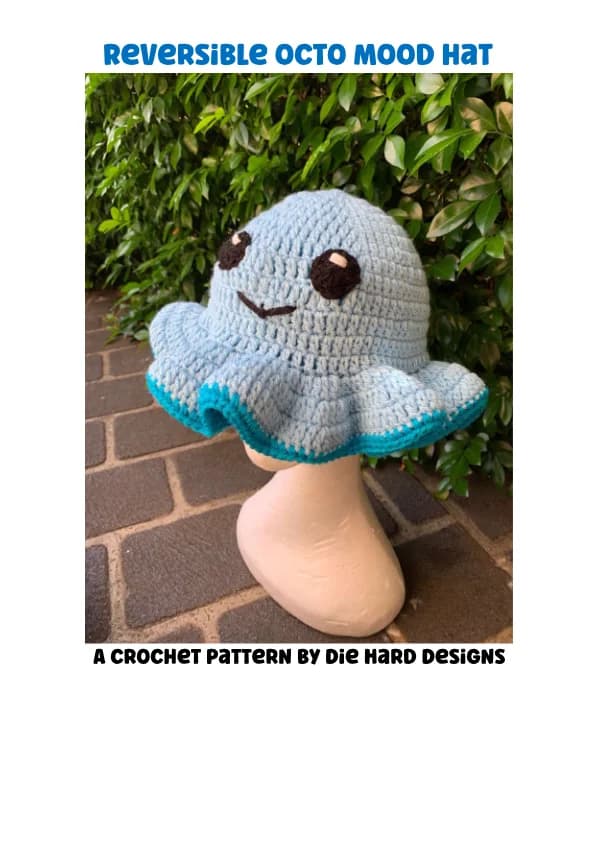 Reversible Octopus Bucket Hat Crochet Pattern