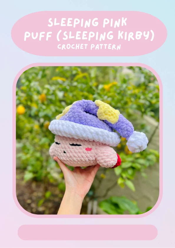 Sleeping pink puff Crochet Pattern