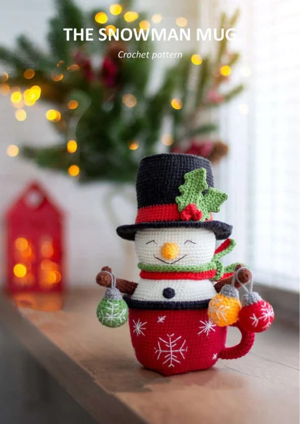 Snowman Mug Crochet Pattern
