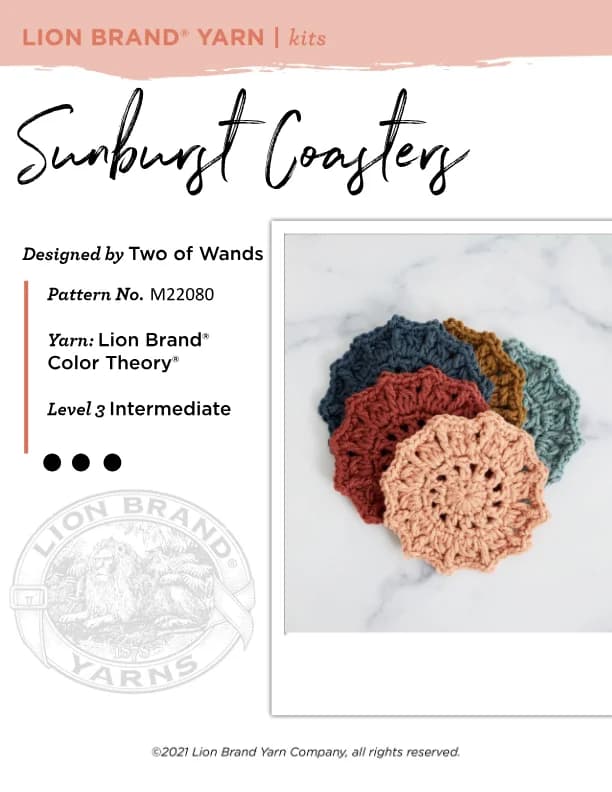 Sunburst Coaster Crochet Pattern