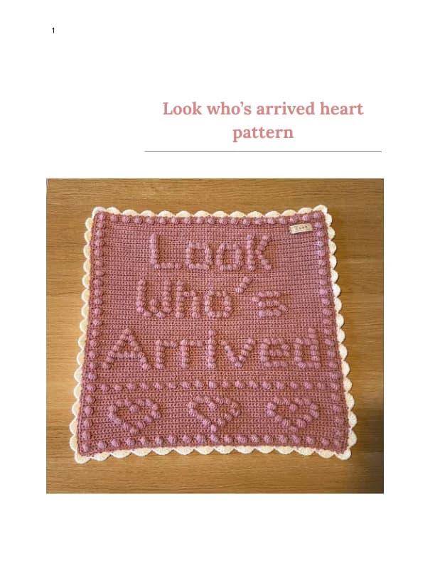 Sweet Arrival Crochet Pattern