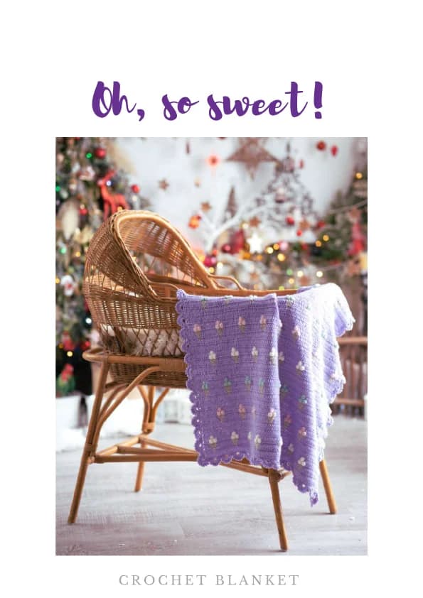 Sweet Ice Cream Blanket Crochet Pattern