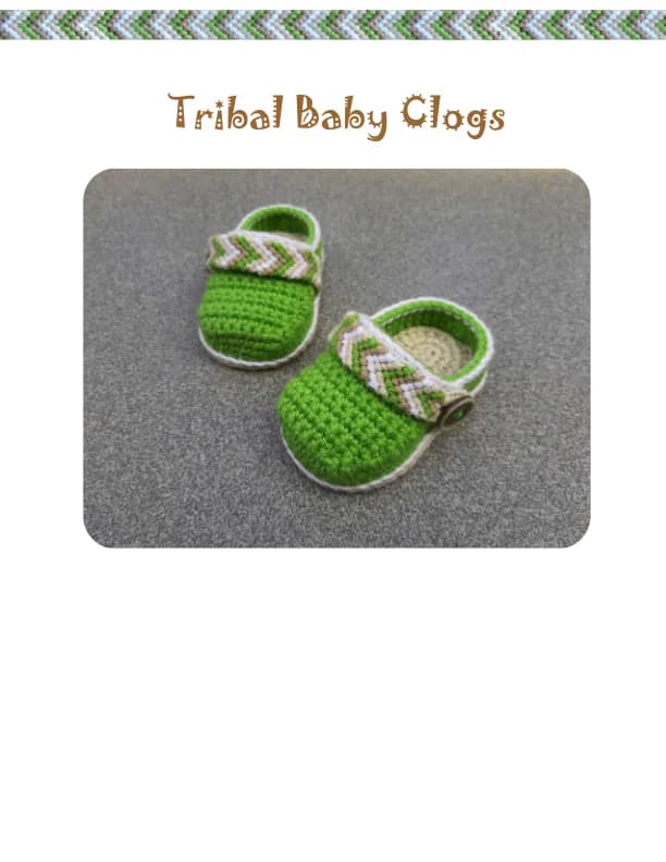 Tribal Clogs Crochet Pattern